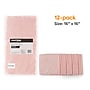 Coastwide Professional™ Microfiber Wipers, 16" x 16", Pink, 12/Pack (CW57317)~#|#~60E53077-CAF5-4840-B406BE99A12CD31E_sc7