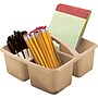 Teacher Created Resources Plastic Storage Caddy, 9" x 9.25" x 5.25", Light Brown, 6/Bundle (TCR20956-6)~#|#~60E6B0FA-C8D3-4A48-9CEAE75EC181FA1E_sc7
