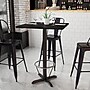 Flash Furniture Square Laminate Table Top with X-Base, 30" x 30", Black (XUBK3030T22B3F)~#|#~60F32960-8BD4-4BED-A596656F12FA2AA9_sc7