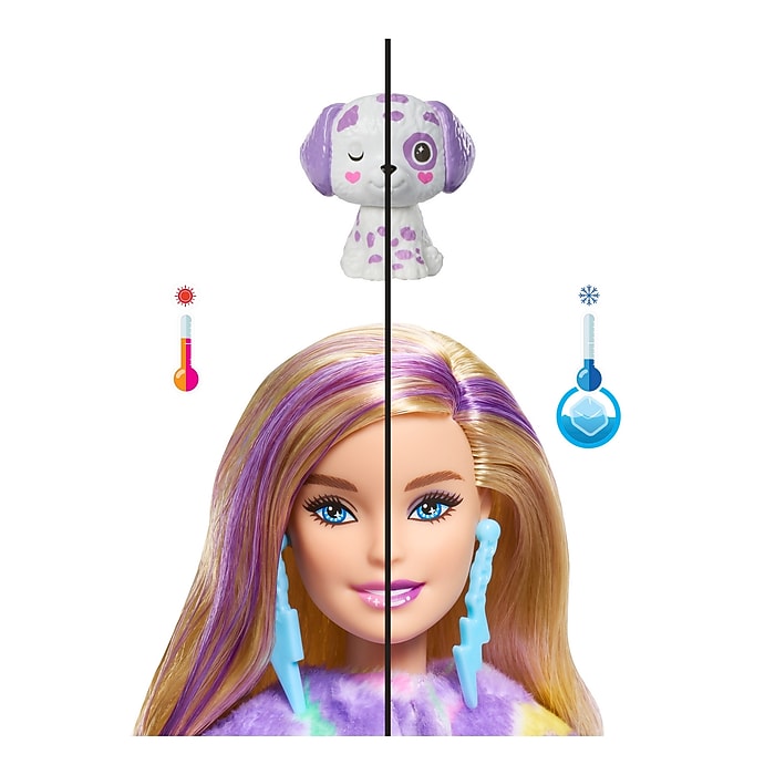 Mattel Barbie Cutie Reveal Color Dream Doll, Dalmatian Plush