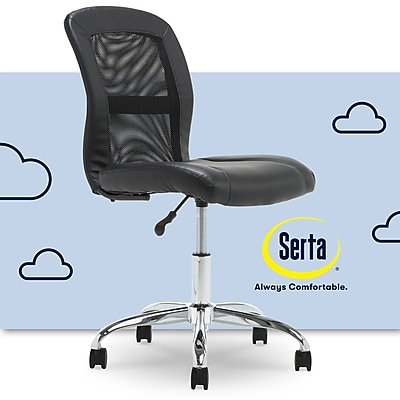 Serta Essentials Armless Ergonomic Task Chair