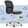 Serta Essentials Armless Ergonomic Bonded Leather/Mesh Swivel Task Chair, Black (48740)~#|#~60FCE23E-09C2-4772-A4124BF45A8E92C6_sc7