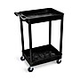 Luxor ENDURA 2-Shelf Utility Cart, Black (STC11-B)~#|#~60FDD63D-C004-44A0-A60C6E0578461F08_sc7