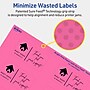 Avery Laser/Inkjet Rectangle Multipurpose Labels, 1.5" x 2.75", Bright Pink, 100/Pack (94230)~#|#~60FDF19F-9D76-4398-A66FF97EDAD473C4_sc7