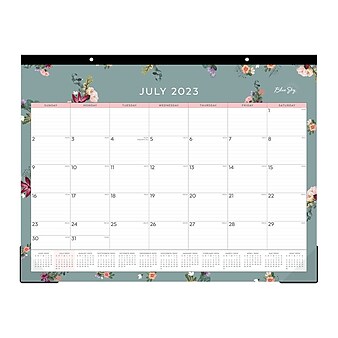 2023-2024 Blue Sky Greta 22" x 17" Academic Monthly Desk Pad Calendar, Multicolor (142360)