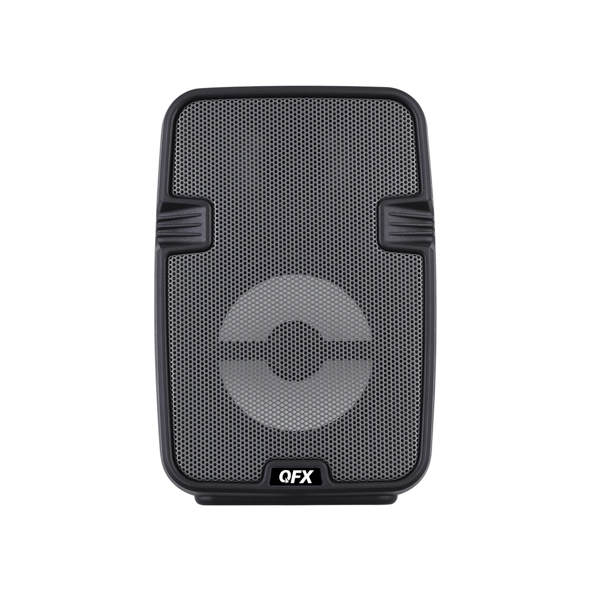 QFX True Wireless Portable Bluetooth Speaker with LED Party Lights, FM Radio & Microphone Input, Charcoal (BT-60-CHR) Sansujyuku sansujyuku.com