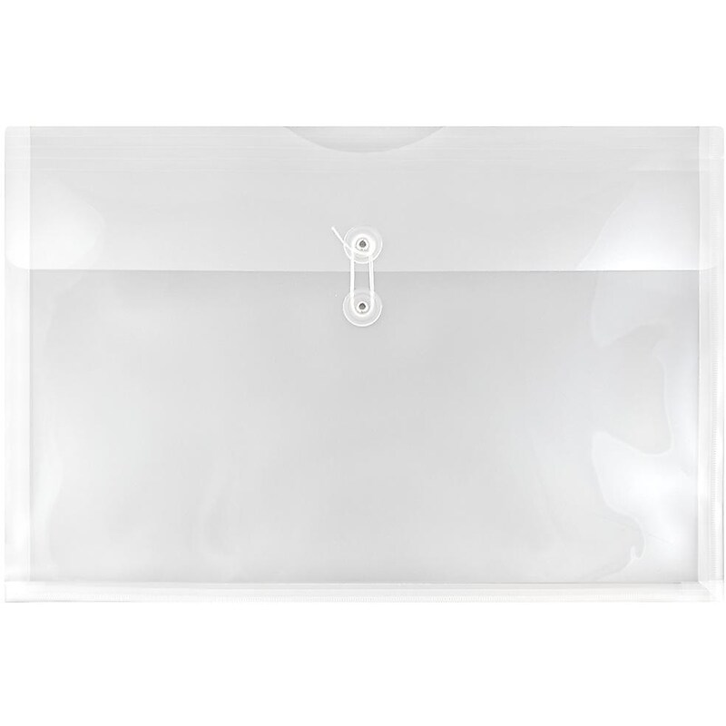 JAM Paper Premium Plastic Document File, Clear, 3/Pack (457B1CLX3) image 1