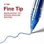 Staples Optiflow+ Rollerball Pens, Fine Point, 0.7mm, Blue Ink, Dozen (ST63317)~#|#~610B4194-CBCF-472F-AC49AC126C84F9CB_sc7