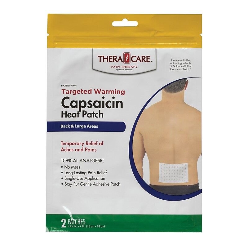 TheraCare Targeted Warming Capsaicin Heat Patch, 40/Pack (24-904-2P40) image 1