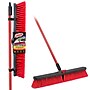 Libman 24” Multi-Surface Push Broom, Steel Handle, 4/Carton (805)~#|#~610C3B5E-4800-4305-8556076A7A8F7AC5_sc7