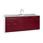 Viva Comfort 36.75'' H x 72" L Medical Cabinet with Center Sink, 6-Doors, 3-Drawers, Claret (902BASE72CSCL)~#|#~610EB56F-FF3C-4CB4-B815738BF0B68FA2_sc7