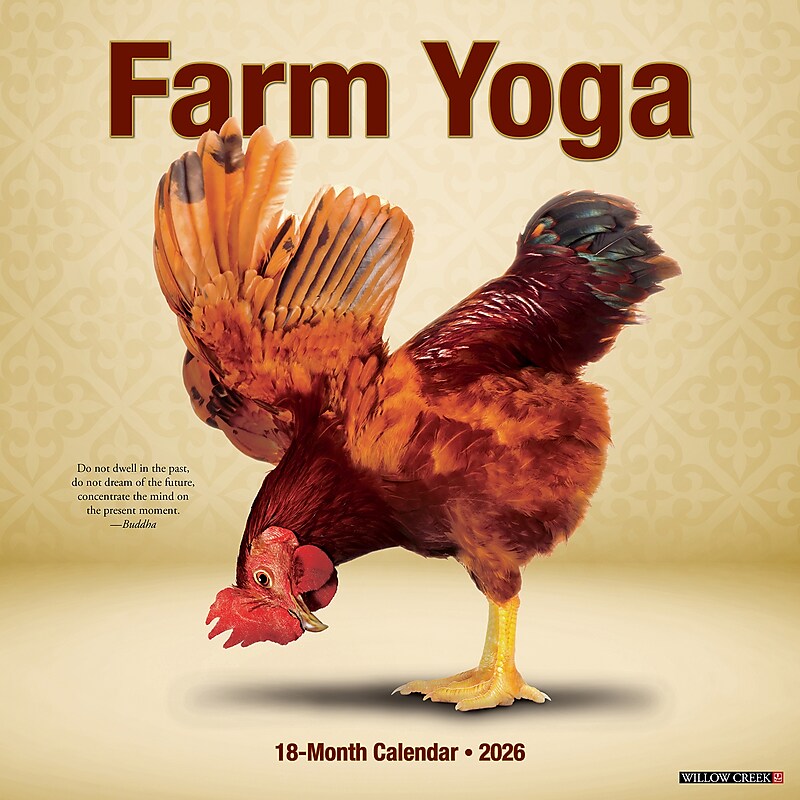 2026 Willow Creek Farm Yoga 12" x 12" Monthly Wall Calendar (51092) image 1