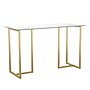 Martha Stewart Eli 47"W Glass/Steel Home Office Desk, Clear/Polished Brass (XUDK1GLD)~#|#~611460CE-8648-4B58-9AC877DDE4652EC5_sc7