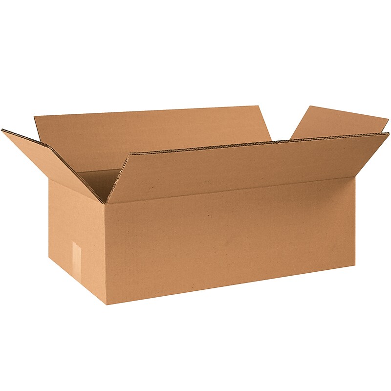 24" x 12" x 8" Heavy Duty Shipping Boxes, 48 ECT, Double Wall, 15/Bundle (HD24128DW) image 1