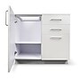 Viva Comfort 36.32'' Exam Room Storage Cabinet With Left Sink, 3-Drawers, Gray (ADI902-B-36-L-GRY)~#|#~6116AF2A-5F55-48AD-8C92FA940AEC1DB5_sc7