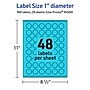 Avery Laser/Inkjet Multipurpose Circle Labels, 1" Dia., Bright Blue, 960/Pack (94500)~#|#~61193A29-189A-450C-A23A8A4CF017810C_sc7