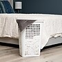 Mind Reader Slim Tapered Hamper with Lid, Plastic, White (SWHAMP50-WHT)~#|#~6119FCB8-690F-46ED-9C3AF6EA96FEE497_sc7