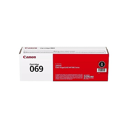 Canon 069 Black Standard Yield Toner Cartridge, Print Up to 2,100