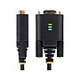 StarTech 10' USB-A to Null-Modem RS-232 Serial Adapter Cable, Male to Male, Black, 'DI, COM Retention (1P10FFC-USB-SERIAL)~#|#~6124B7E8-AF76-4254-82C7986725F8A226_sc7