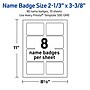 Avery Adhesive Name Tags, Pre-printed Plaid Gold Hello Design~#|#~612517D4-214A-4B77-88AF6C5B5B7647BA_sc7