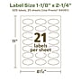 Avery EcoFriendly Laser/Inkjet Decorative Edge Multipurpose Labels, 1-1/8" x 2-1/4", White, 525/Pack (94061)~#|#~612619F9-BFC8-4963-986EA4109F73B6F6_sc7