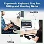Uncaged Ergonomics KT4 Adjustable Clamp On Keyboard Tray, Black (KT4-B)~#|#~6127CE09-7B38-407F-B8ED47E0F0FBB370_sc7
