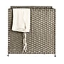 Household Essentials 1-Section Hamper with Lid, Cotton/Synthetic, Gray (HE1184)~#|#~612A8FF6-2C5B-43DF-97862C41D3784B23_sc7