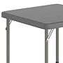 Flash Furniture Paige Square Kid's Folding Table, 24" x 24", Granite Gray (RB2424KIDGY)~#|#~612C3A7F-5DDC-44CA-B5C66DE6F2D0946C_sc7