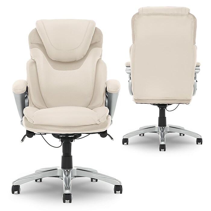 Serta Works Bryce Ergonomic Bonded Leather Swivel Executive Chair
