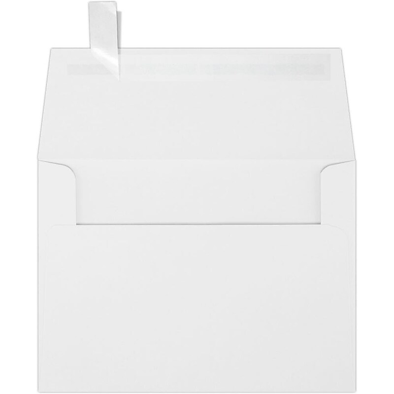 JAM Paper Self Seal A6 Booklet Envelope 4 3/4" x 6 1/2", White, 50/Pack (FE4575-05-50) image 1