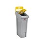 Rubbermaid Slim Jim Single-Stream Recycling Station, 23 Gallon, Gray/Yellow (2185052)~#|#~612E93D7-55E0-4178-BE4D99A108AAFCA1_sc7