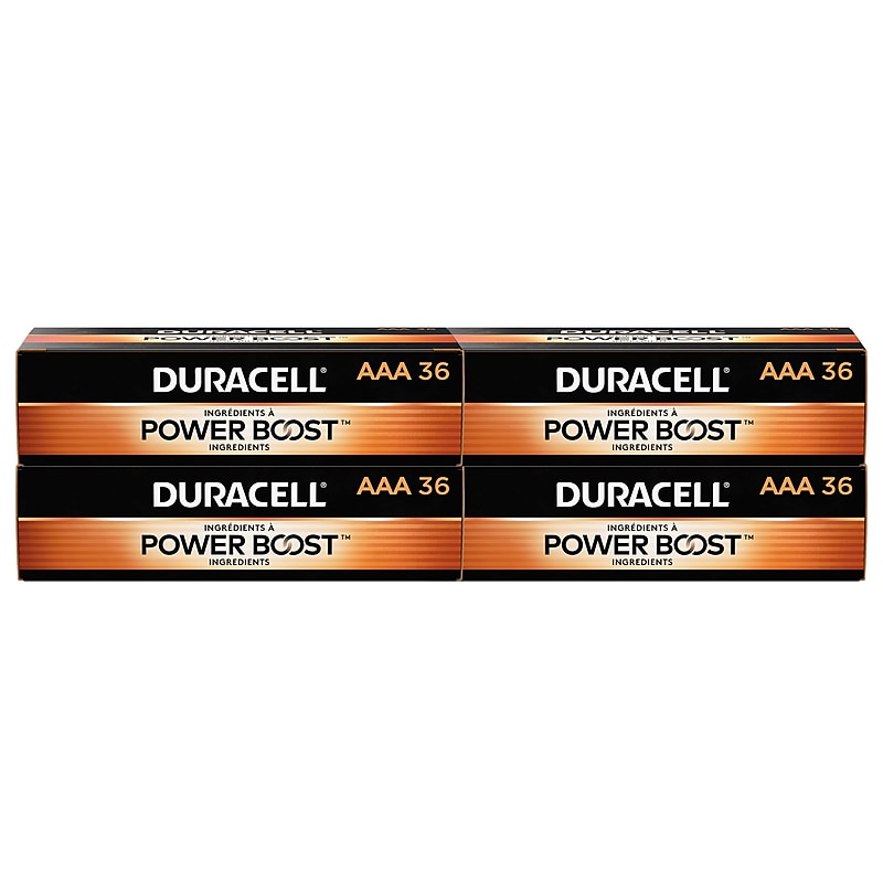Duracell Coppertop AAA Alkaline Battery, 144/Pack (MN24P36) image 1