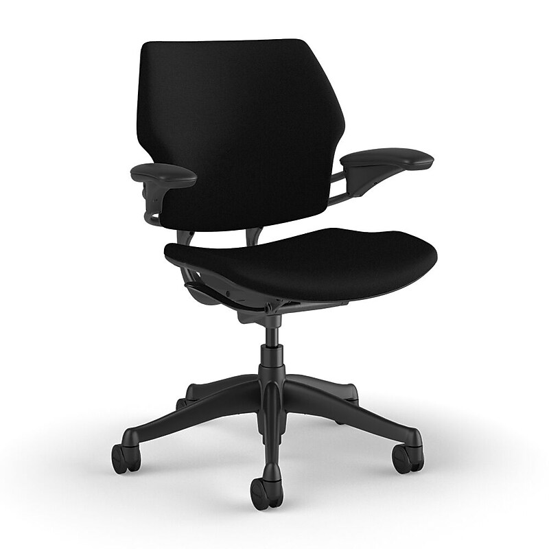 Humanscale Freedom Ergonomic Fabric Swivel Task Chair, Black (F111GCF10XFSHNSC) image 1