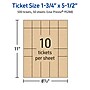 Avery Integrated Cards, 1-3/4" x 5-1/2" , Matte Kraft Brown, 500/Box (95288)~#|#~613436B6-E337-4B55-B5FE16E80CD0942C_sc7