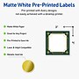 Avery Square Multipurpose Labels, 3" x 3", White, 60/Pack (19479370384)~#|#~61389FE6-7C8B-4A05-9D75D60EC8AADA8B_sc7