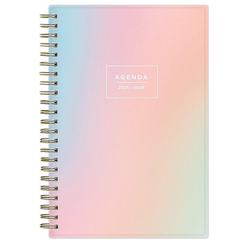 2025-2026 Blue Sky Leia 5" x 8" Academic & Calendar Year Weekly & Monthly Planner, Plastic Cover, Multicolored (151123) image 1