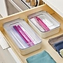 iDESIGN Storage Bag Dispenser, White/Clear, 2/Set (95614C3) ~#|#~613E3BE4-B055-4F7F-94BDBFCEF835E78A_sc7