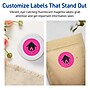 Avery Laser/Inkjet Round Multipurpose Labels, 2" Dia., Neon Magenta, 120/Pack (94501)~#|#~613E8CD7-6822-48B5-B5299A3507A9964B_sc7