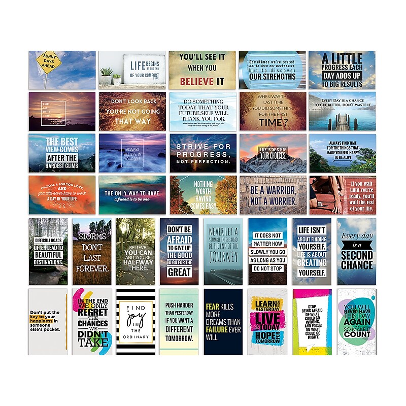 Better Office Encouragement Cards, 2" x 3.5", Assorted Colors, 60/Pack (64551-60PK) image 1