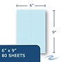 Roaring Spring Paper Products Enviroshades Steno Pad, 6" x 9", Gregg Ruled, Blue, 80 Sheets/Pad, 4 Pads/Pack (ROA12284)~#|#~614D98F7-532F-4FB8-BF858A87E9EB6B83_sc7