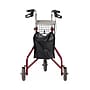 Medline Folding 3-Wheeled Steel Rollator, Adult, Red (MDS86840TRIR)~#|#~614E6161-A3B2-42F3-A85B9DA3DC1ECE88_sc7