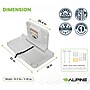 Alpine Industries Wall Mounted Changing Station, HDPE, White (411-E-MK)~#|#~614F1B24-BB45-4C0F-A3007FEBB3908B2F_sc7