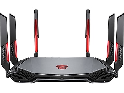 MSI RadiX AXE6600 AX6600 Tri Band MU-MIMO WiFi 6E Gaming Router, Black/Red (RADIXAXE6600) Simolary simolary.com