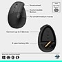 Logitech Lift Wireless Ergonomic Left Handed Optical Mouse, Graphite (910-006467)~#|#~61510AF1-1524-4BA0-89A4F9E8A819B54B_sc7