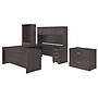 Bush Business Furniture Studio C 72"W U Shaped Desk with Hutch, Bookcase and File Cabinets, Storm Gray (STC001SG)~#|#~6153AD34-85EB-475A-94BBBF888C1FCF13_sc7