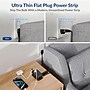 Uncaged Ergonomics 3-Outlet 3-USB Port Power Strip, 3', Black (TC-b)~#|#~615D978E-BF24-4B65-8A7A70775139718C_sc7