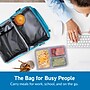 bentgo Deluxe Insulated Lunch Bag, 2-Compartment, Blue (BGOBG2-B)~#|#~615F0516-417F-4A80-B4B17C786D7DDDA6_sc7