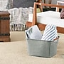 Household Essentials Small Fabric Storage Bin, 7.5" x 13"x 10", 16.88 Qt., Gray (623)~#|#~61646EA3-99E2-41C8-9AF09D4EE6A54450_sc7