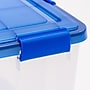 Iris 62.8 Quart Element Resistant Ultimate Clear Plastic Latching Storage Bin, Clear, 3/Pack (500141)~#|#~6166A5EF-71B7-48DD-875210E2CDF9003B_sc7