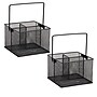Mind Reader Metal Caddy Countertop Utensil Organizer, Black, 2/Pack (2MESHBASK)~#|#~6166DF3D-A062-454C-B96D24E6323DCB8C_sc7